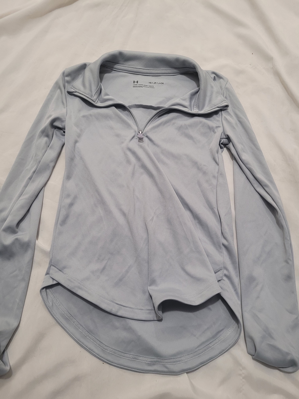Under Armour Light Blue Quarter-Zip Performance Top